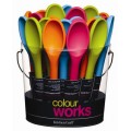 Colourworks Traditional Silicone Covered 22cm Cooking Spoon Colourworks Traditional Silicone Covered 22cm Cooking Spoon
